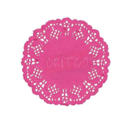 6.5 inch Paper Mat-Pink-RND-12