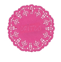 7.5 inch Paper Mat-Pink-RND-12
