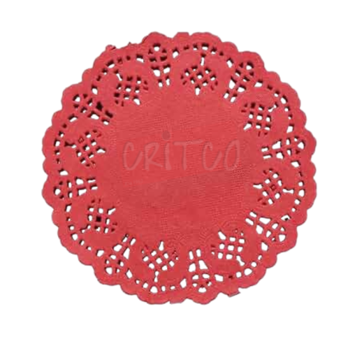 8.5 inch Paper Mat-Red-RND-12