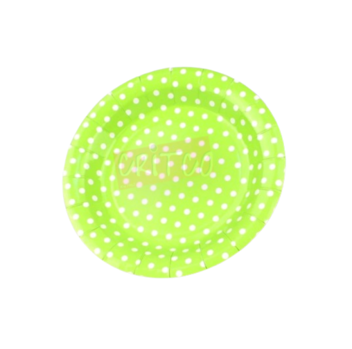 7 inch Paper Plate-PD-Lemon Green