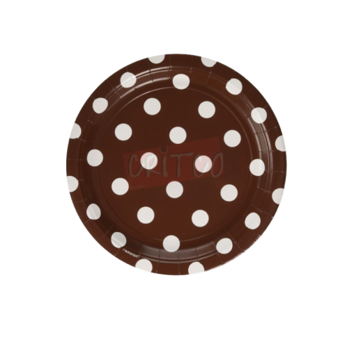 7 inch Paper Plate-PD-Dark Brown