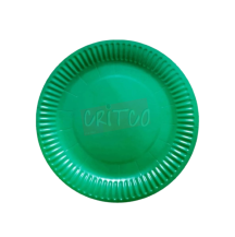 7 inch Paper Plate-Green-RND