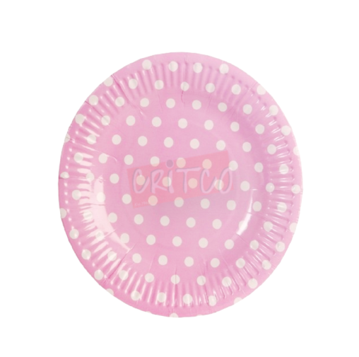 7 inch Paper Plate-PD-Light Pink