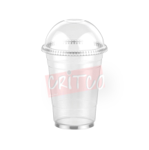 450ml Crusher Cup w/Dome Lid-Clear-LC