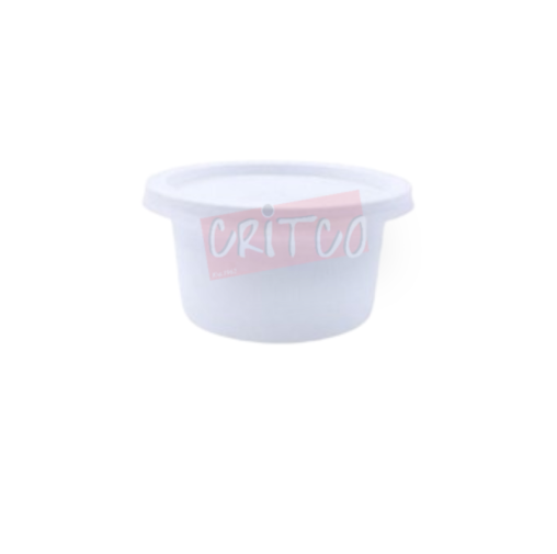 80ml PP Yoghurt Container w/Lid-White-RN