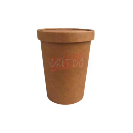 36oz Kraft Paper Tub w/Paper Lid