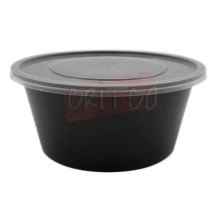 1250ml RND Container-Black Base