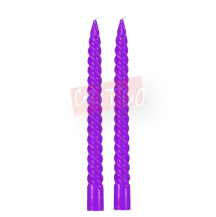 Spiral Color Candle-Purple