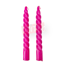 Spiral Color Candle-Pink