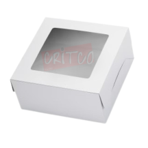 (12X12) inch Window Cake Box-White
