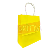 10.5X8X3.5 inch Yellow Bag