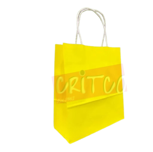 10.5X8X3.5 inch Yellow Bag