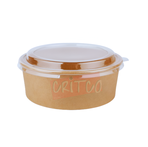 750ml Kraft Bowl w/PP Lid