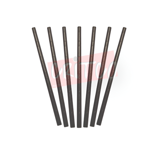 8x8mm Paper Straw-Black