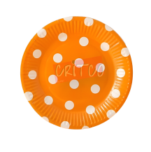 9 inch Paper Plate-PD-Orange-10