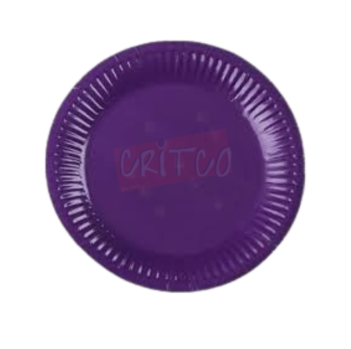 9 inch Paper Plate-Purple-10