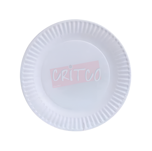 9 inch Paper Plate-White