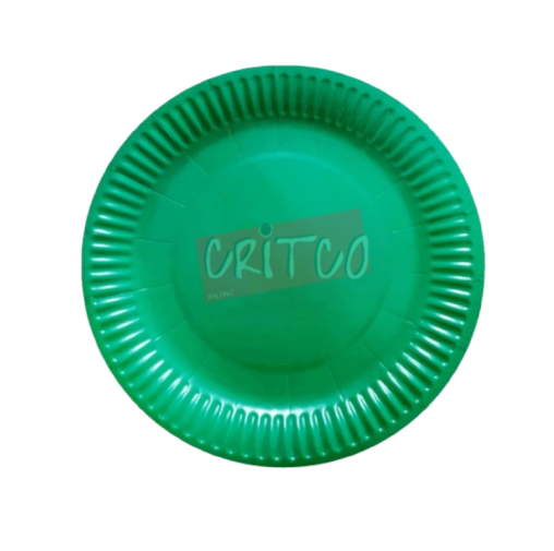 9 inch Paper Plate-Green-10