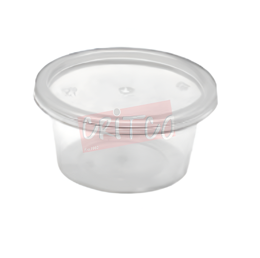 80ml PP Sauce Container-Clear-RND