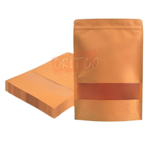 (23X33)cm Window Zip Lock Pouch-Kraft