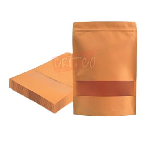 (20X30)cm Window Zip Lock Pouch-Kraft