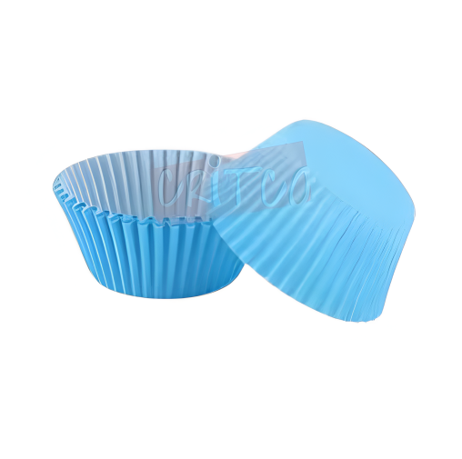 9cm Cup Cake Liners-Light Blue