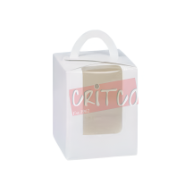 Single Cup Cake Box With Handle