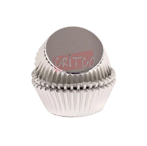 9cm Cup Cake Liners-Silver