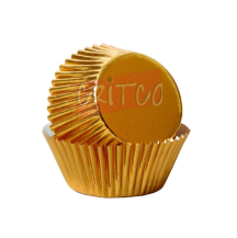 9cm Cup Cake Liners-Gold