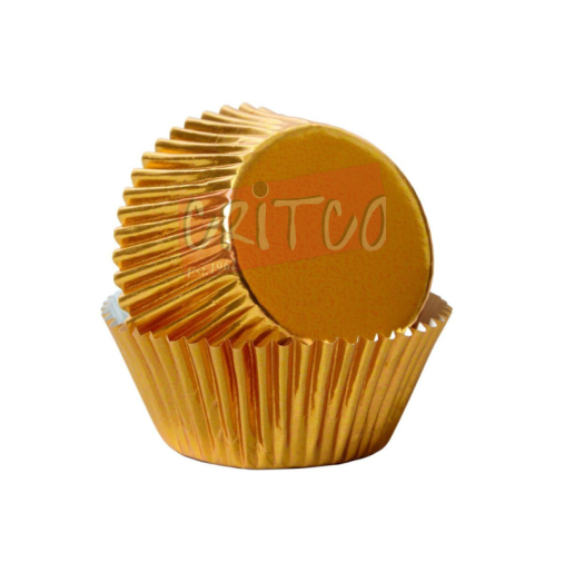 9cm Cup Cake Liners-Gold