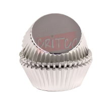 11.5cm Cup Cake Liners-Silver