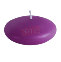 Oval Floating Candle-Purple