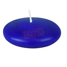 Oval Floating Candle-Blue