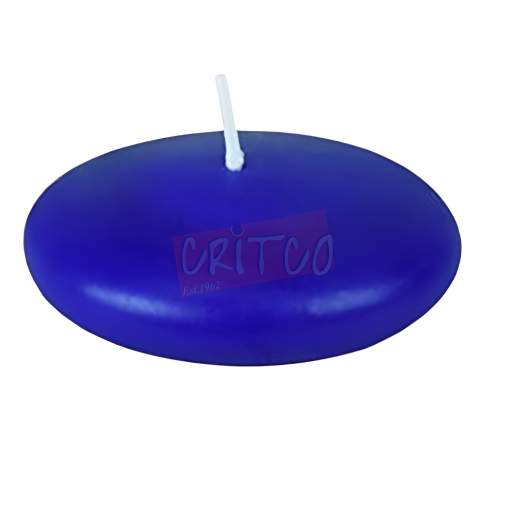 Oval Floating Candle-Blue