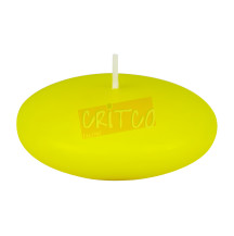 Oval Floating Candle-Yellow