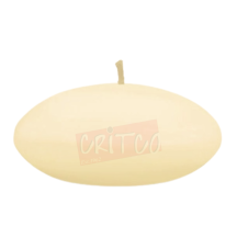 Oval Floating Candle-Beige