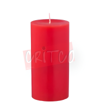 2X3 Pillar Candle-Flat Top-Red