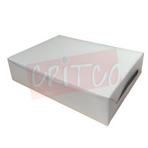 Single Paper Lunch Box 250 Gsm-White
