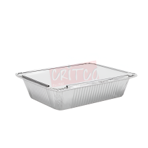 750ml Aluminium Container With Lid Rectangle