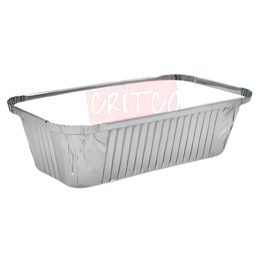 900ml Aluminium Container With Lid Rectangle