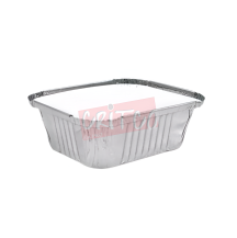 250ml Aluminium Container With Lid Rectangle