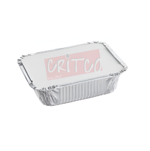 450ml Aluminium Container With Lid Rectangle