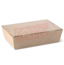 1200ml Paper Lunch Box-Kraft