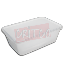 850ml PP Container W/Lid-Clear-Rect
