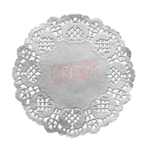 8.5 inch Paper Mat-Silver-RND-12