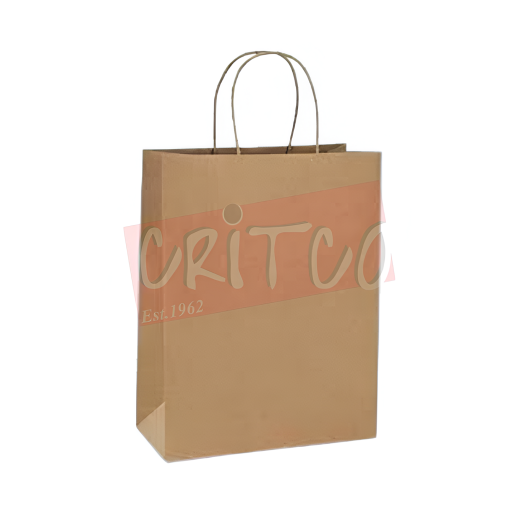 11x7x12inch Kraft Food Bag Bottom Gazette W/Handle