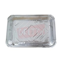 2200ml Aluminium Container With Lid Rectangle