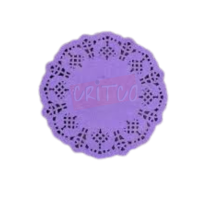 5.5 inch Paper Mat-Purple-RND-12