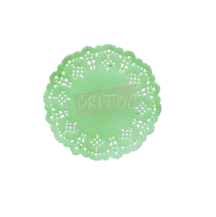 5.5 inch Paper Mat-Light Green-RND-12