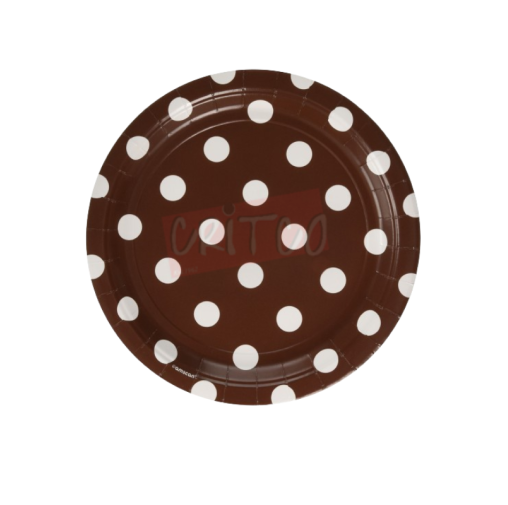 9 inch Paper Plate-PD-Dark Brown-10